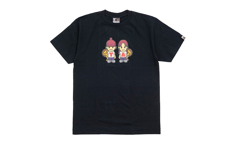 BAPE Puffy Vs Baby Milo Tee Black
