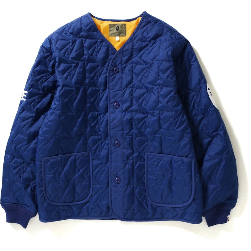 BAPE Quilted Jacket Jacket Navy