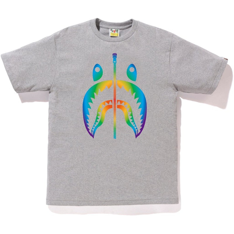 BAPE Rainbow Shark Tee Gray