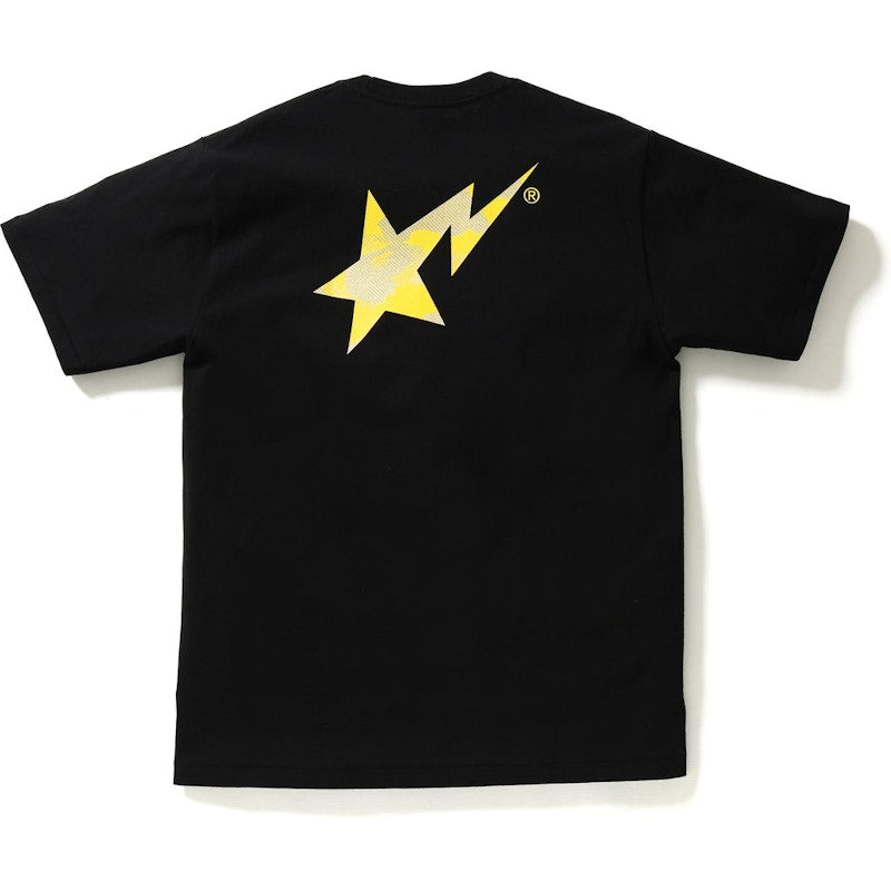 BAPE Reflection Camo Bapesta Tee Tee Black/Gold