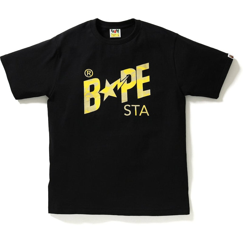 BAPE Reflection Camo Bapesta Tee Tee Black/Gold