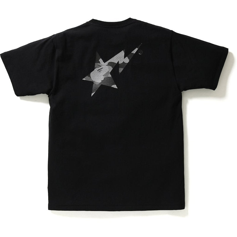 BAPE Reflection Camo Bapesta Tee Tee Black/Silver