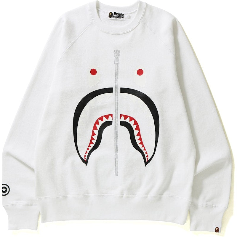 BAPE Shark Crewneck Crewneck White
