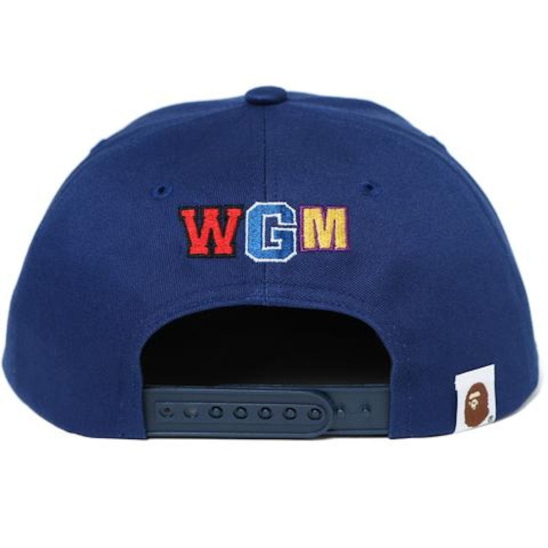 BAPE Shark Snap Back Cap Cap Navy