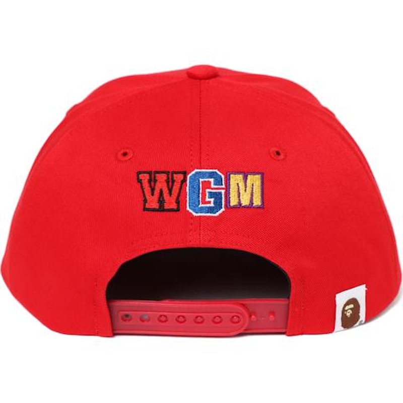 BAPE Shark Snap Back Cap Cap Red