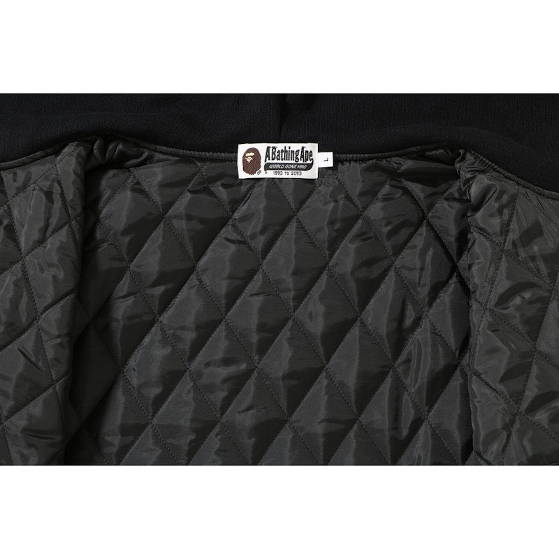 BAPE Shark Sweat Varsity Hoodie Jacket Black/Grey