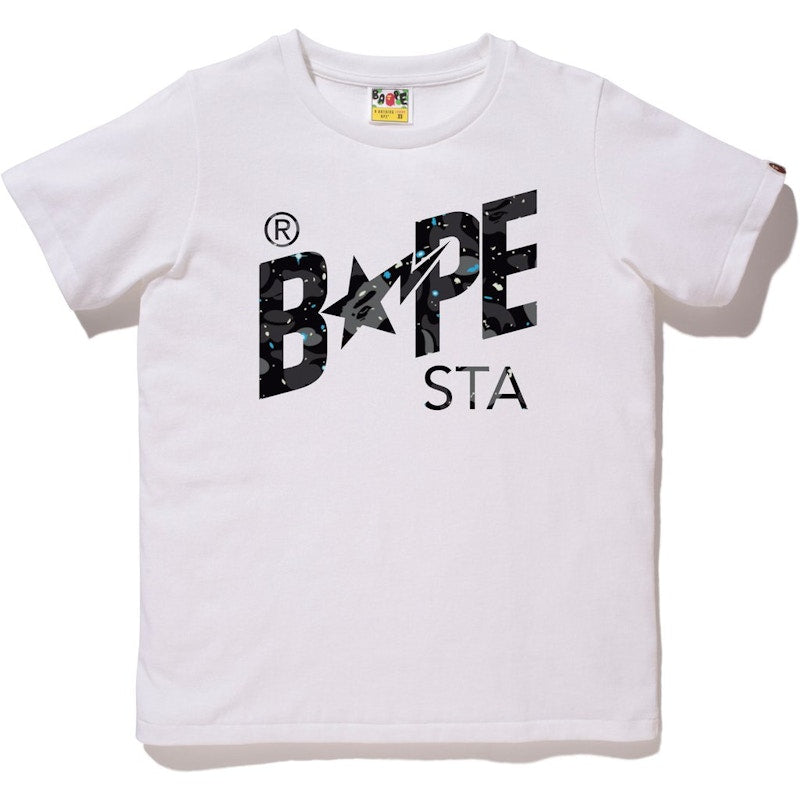 BAPE Space Camo Bapesta Tee Tee (Ladies) White