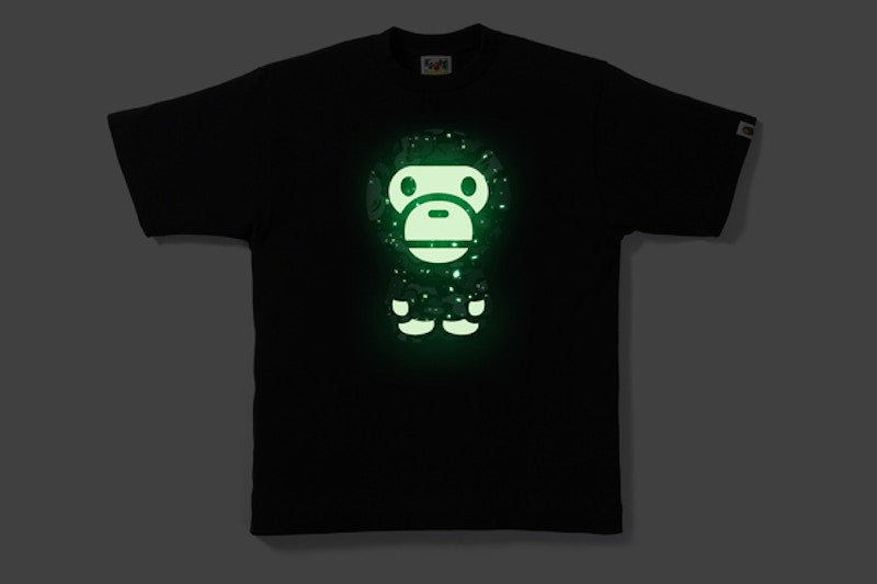 BAPE Space Camo Big Baby Milo Tee Black