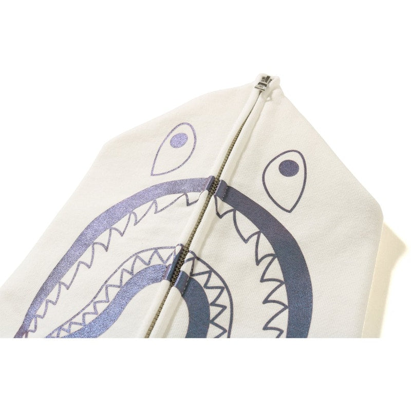 BAPE Space Camo Shark Full Zip Hoodie White