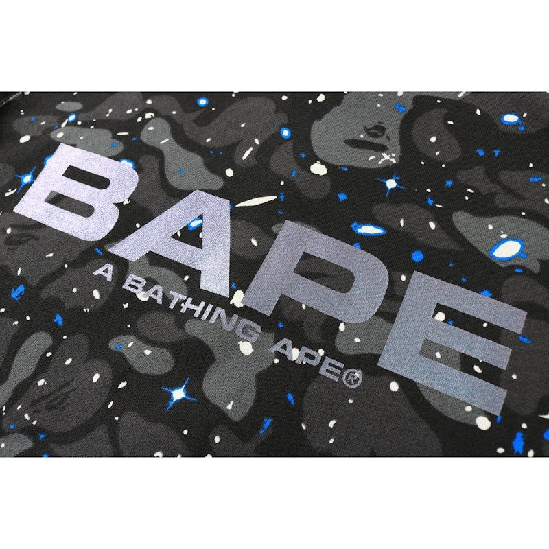 BAPE Space Camo Wide Crewneck Black