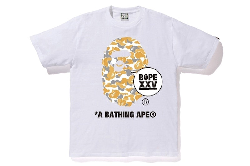 BAPE Store Fukuoka XXV Ape Head Tee White