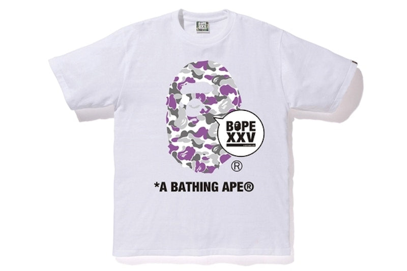BAPE Store New York XXV Ape Head Tee White