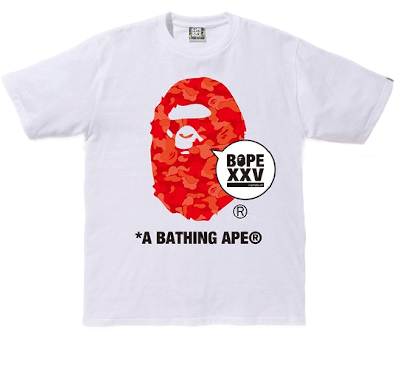 BAPE Store Seoul XXV Ape Head Tee White