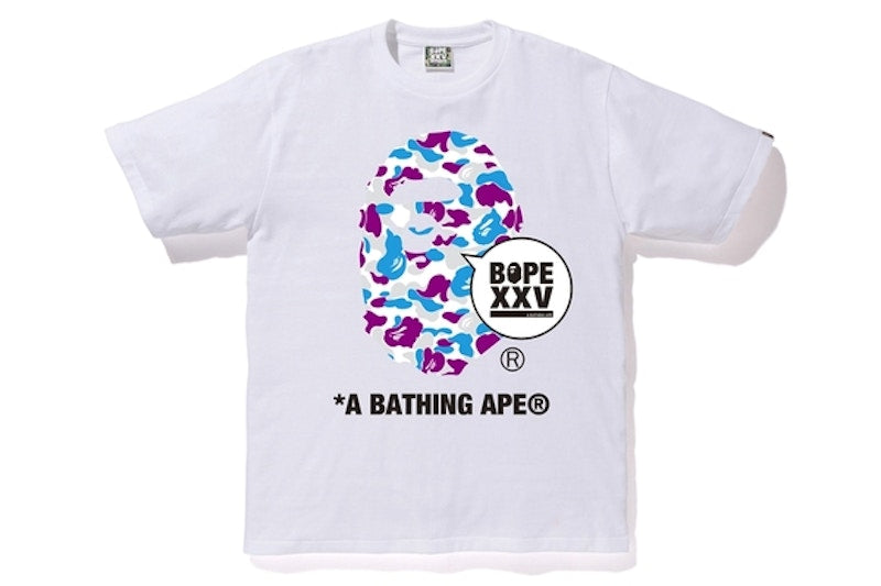 BAPE Store Yokohama XXV Ape Head Tee White