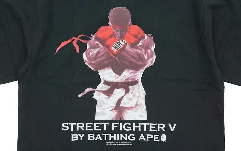 BAPE Capcom Street Fighter Ryu Tee Black