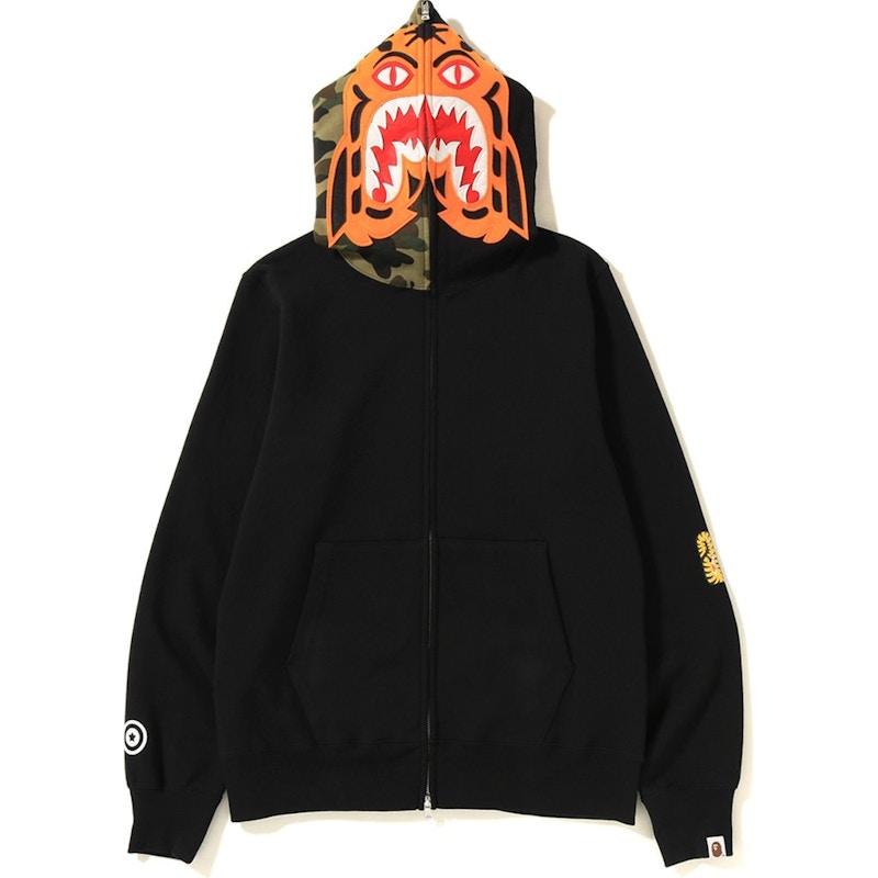 BAPE TIger Full Zip Hoodie (SS19) Black