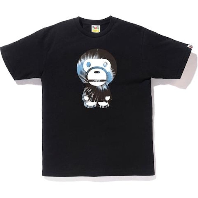 BAPE Tie Dye Big Baby Milo Tee Black/Blue
