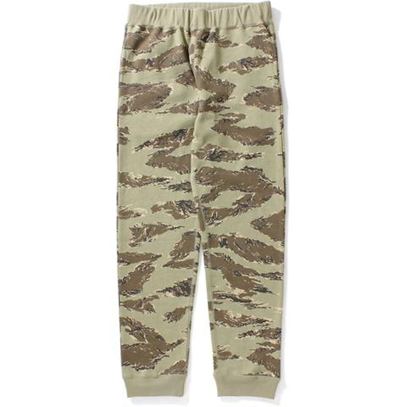 BAPE Tiger Camo Slim Sweat Pants Pants Beige