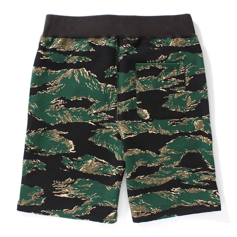BAPE Tiger Camo Sweat Shorts Shorts Green
