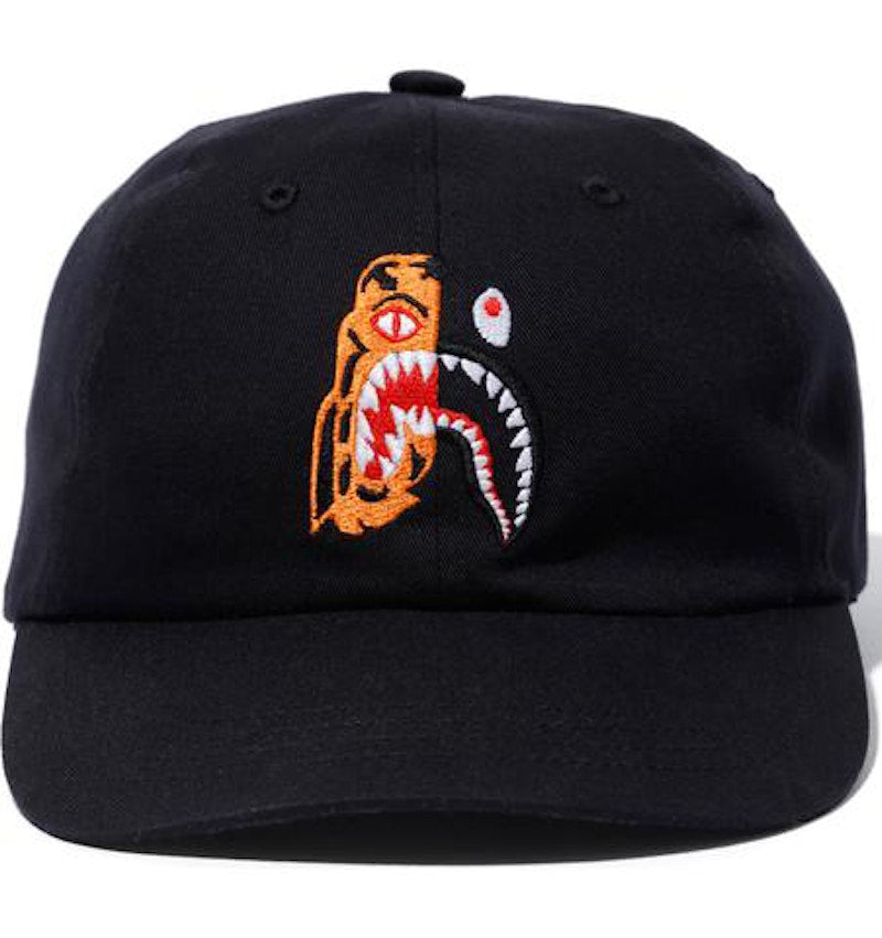 BAPE Tiger Shark Panel Cap Black