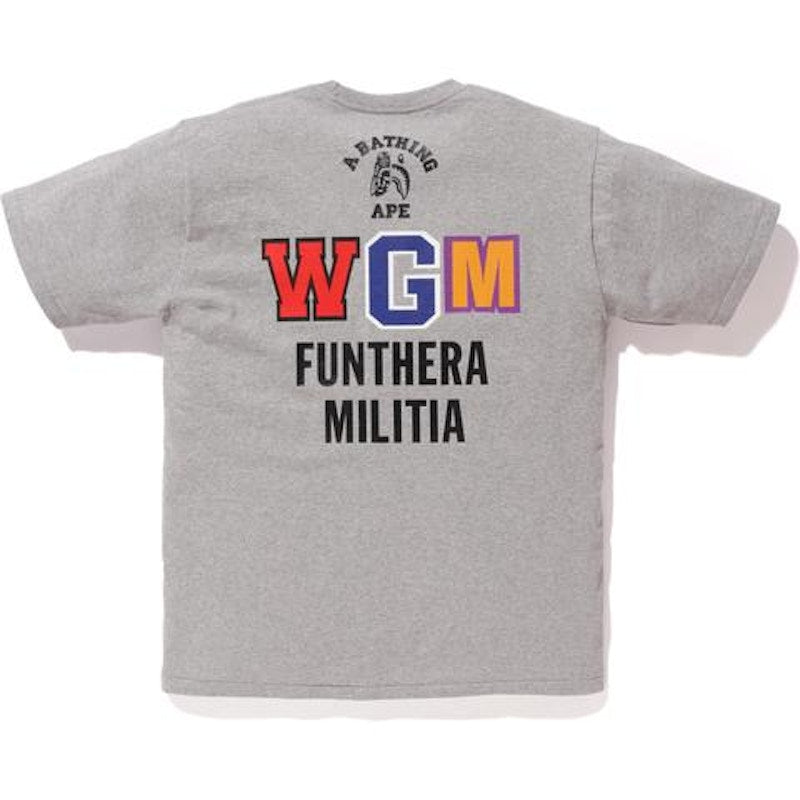 BAPE Tiger Shark Funthera Militia Tee Gray