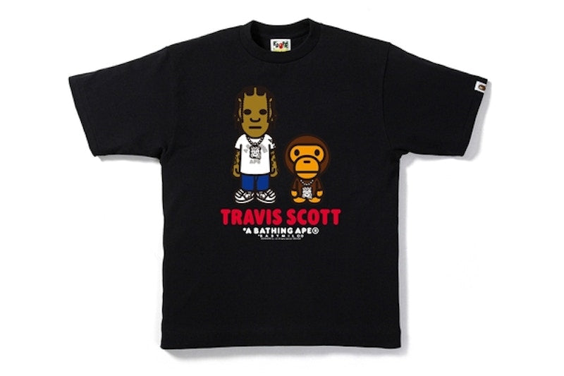 BAPE Travis Scott Tee Black