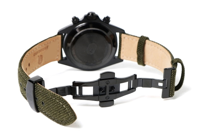 BAPE Type 3 Bapex Watch Olive/Black