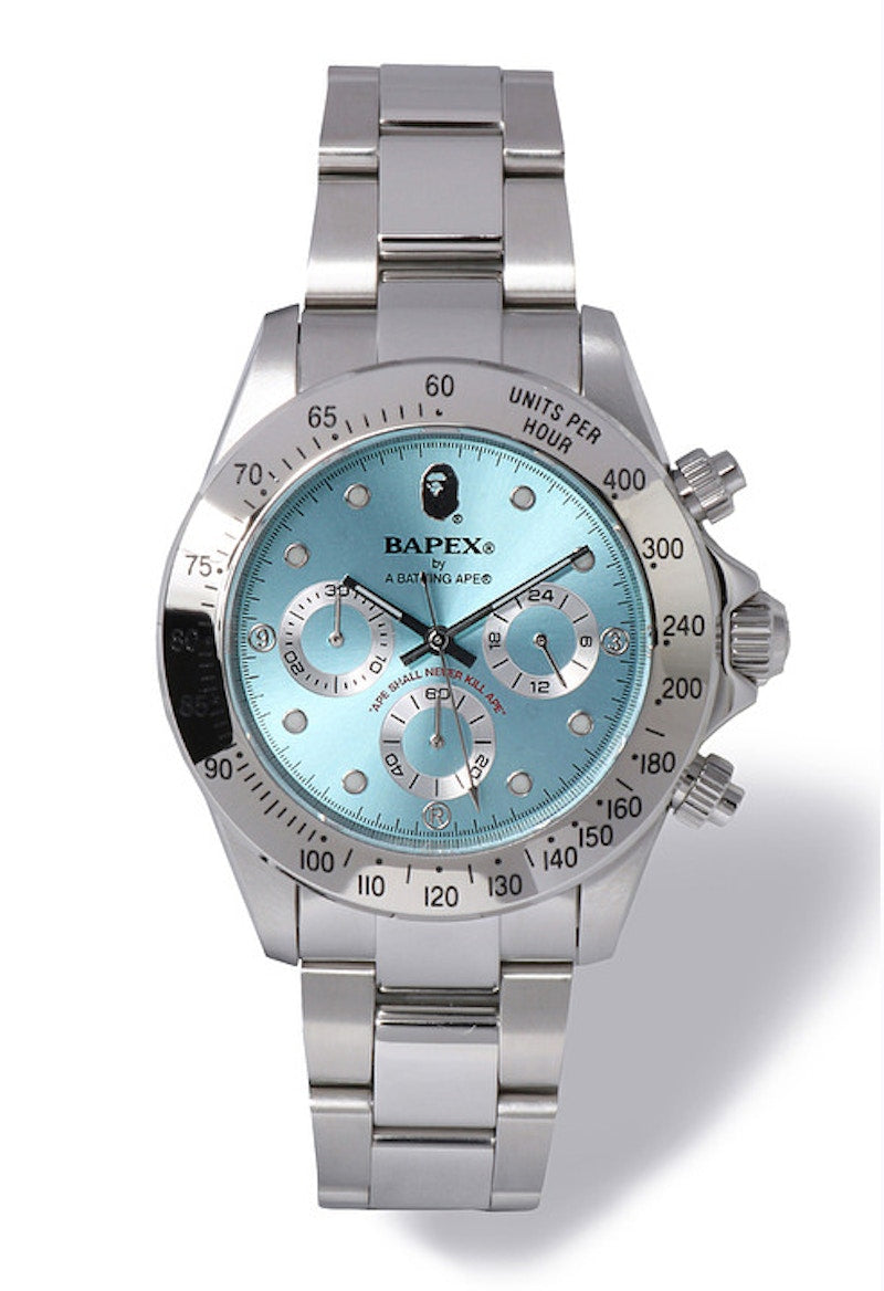 BAPE Type 3 Bapex Watch Silver
