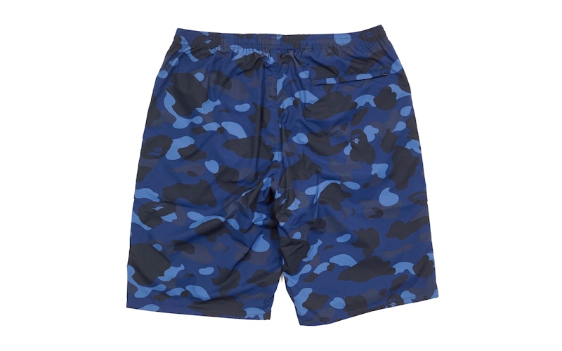 BAPE Ultimate Color Camo Beach Shorts Blue