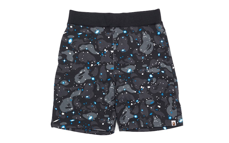 BAPE Ultimate Space Camo Sweatshorts Black/Glow
