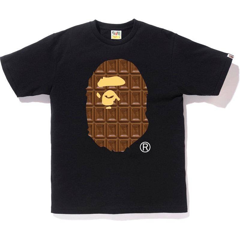 BAPE Valentine Chocolate Ape Head Tee Tee Black