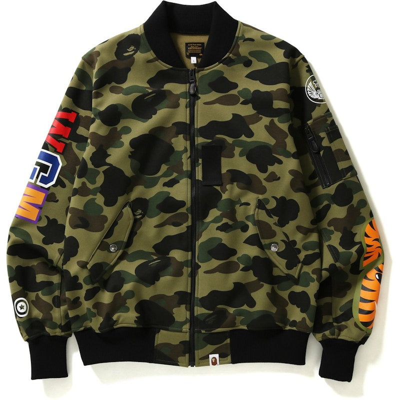 BAPE Windstopper 1st Camo Shark Sweat Ma-1 Ma-1 Green