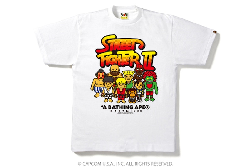BAPE X Capcom Milo Street Fighter 2 Tee 1 White