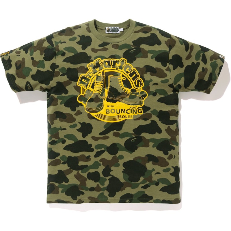 BAPE X DR.MARTENS 1st Camo Tee Tee Green