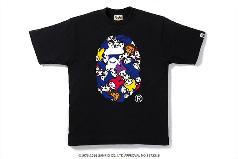 BAPE X My Melody Ape Head Tee Black