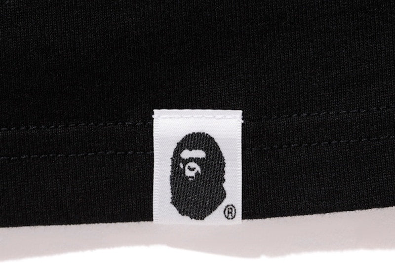 BAPE X Undefeated Color Camo College Tee Black