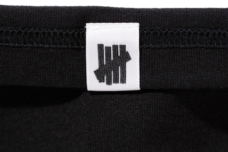 BAPE X Undefeated Color Camo College Tee Black