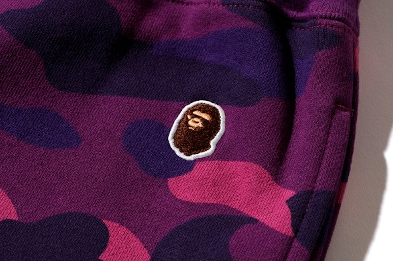BAPE X Undefeated Color Camo Sweat Pants Purple