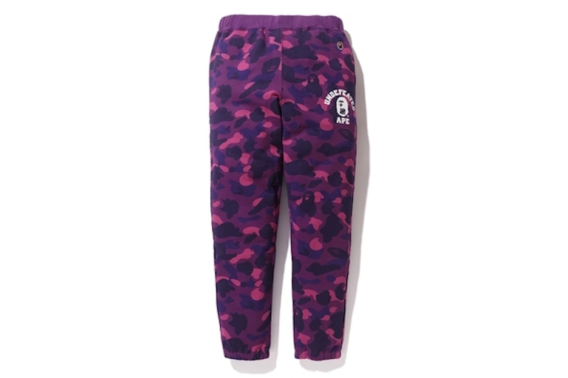 BAPE X Undefeated Color Camo Sweat Pants Purple