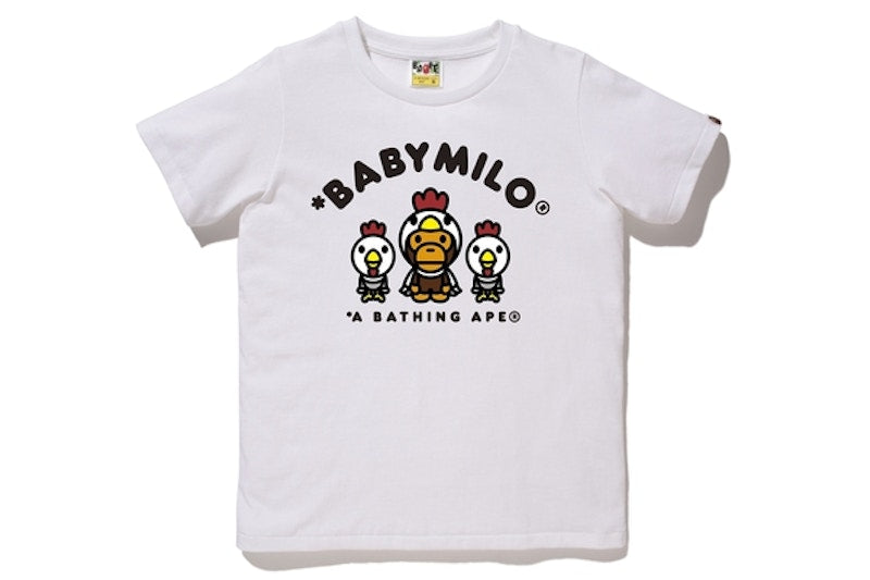 BAPE Year of Rooster Milo Tee (Ladies) White