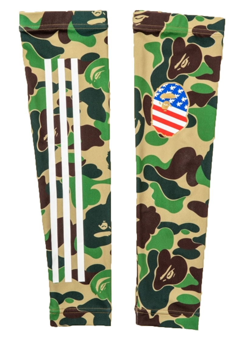 BAPE x Adidas Arm Sleeves Green