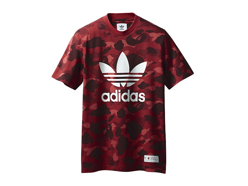 BAPE x adidas adicolor Tee Raw Red