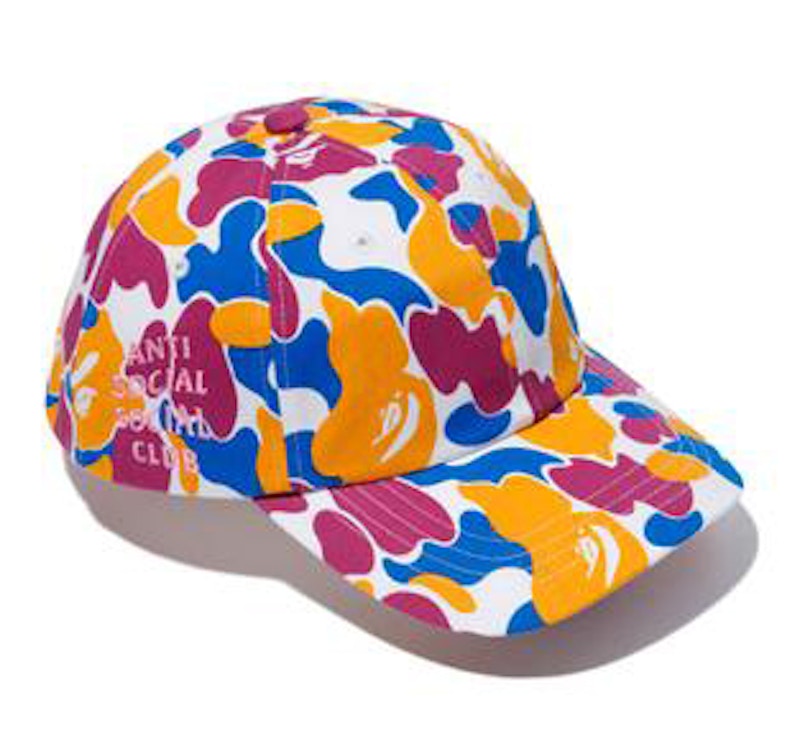 BAPE x Anti Social Social Club LA Exclusive City Camo Strapback Hat (FW19) Multicolor