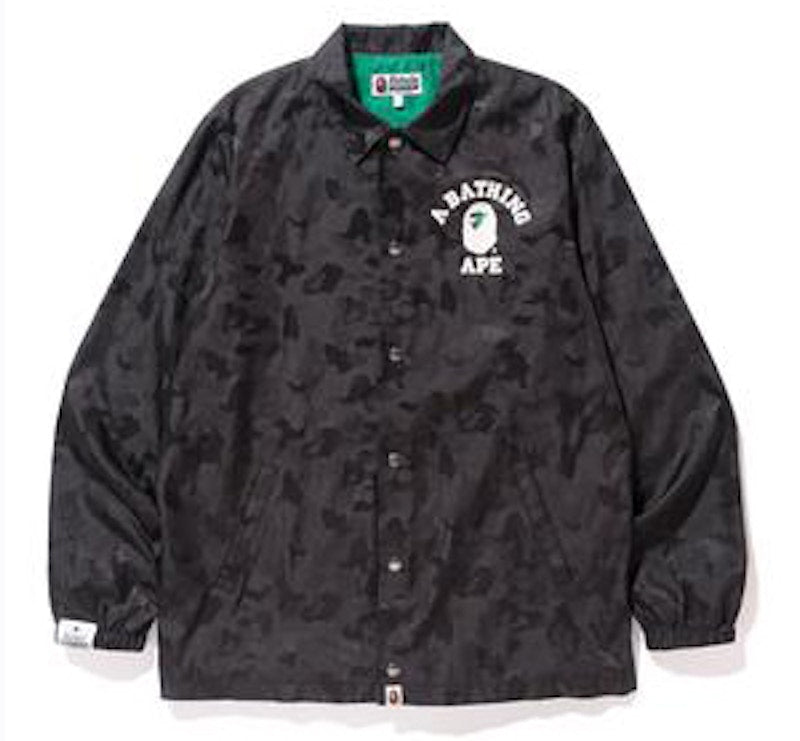 BAPE x Heineken 100 Jacquard Camo Coaches Jacket Black