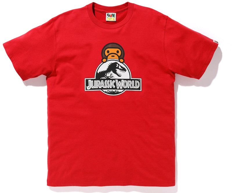 BAPE x Jurassic World Baby Milo Dinosaur Tee Red