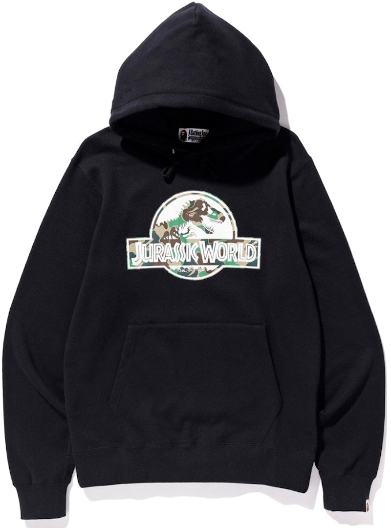 BAPE x Jurassic World Logo Pullover Hoodie Black