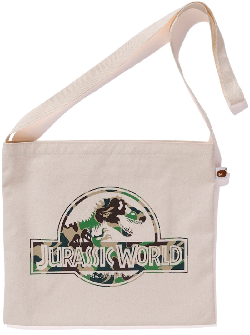 BAPE x Jurassic World Logo Tote Bag Natural