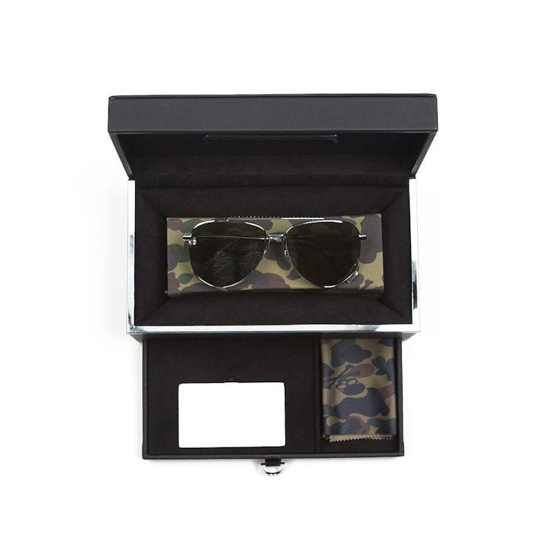 BAPE x Mastermind Japan BMJ004 BC Sunglasses Black/Green Camo