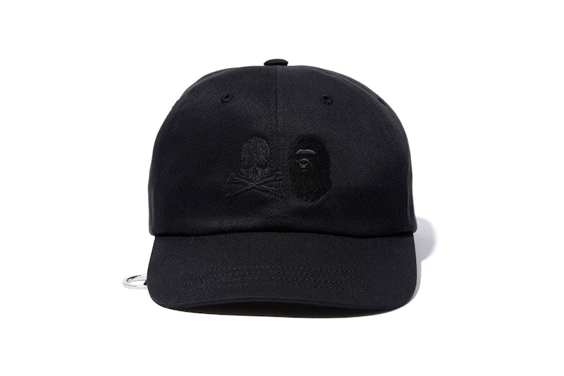 BAPE x Mastermind Japan Skull & Shark Cap Black