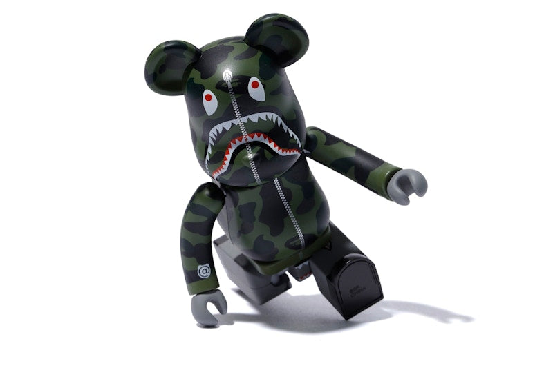 Bearbrick x Medicom 1st Camo Shark Superalloy Chogokin 200% Bearbrick Green